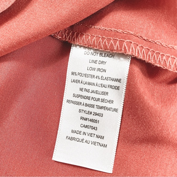 Monteau Pink Scalloped Tank Top/Sleeveless Blouse Size Medium - Picture 9 of 9